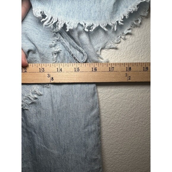 Show Me Your Mumu Lilian Off Shoulder Dress In Chambray Size Large - Picture 9 of 9